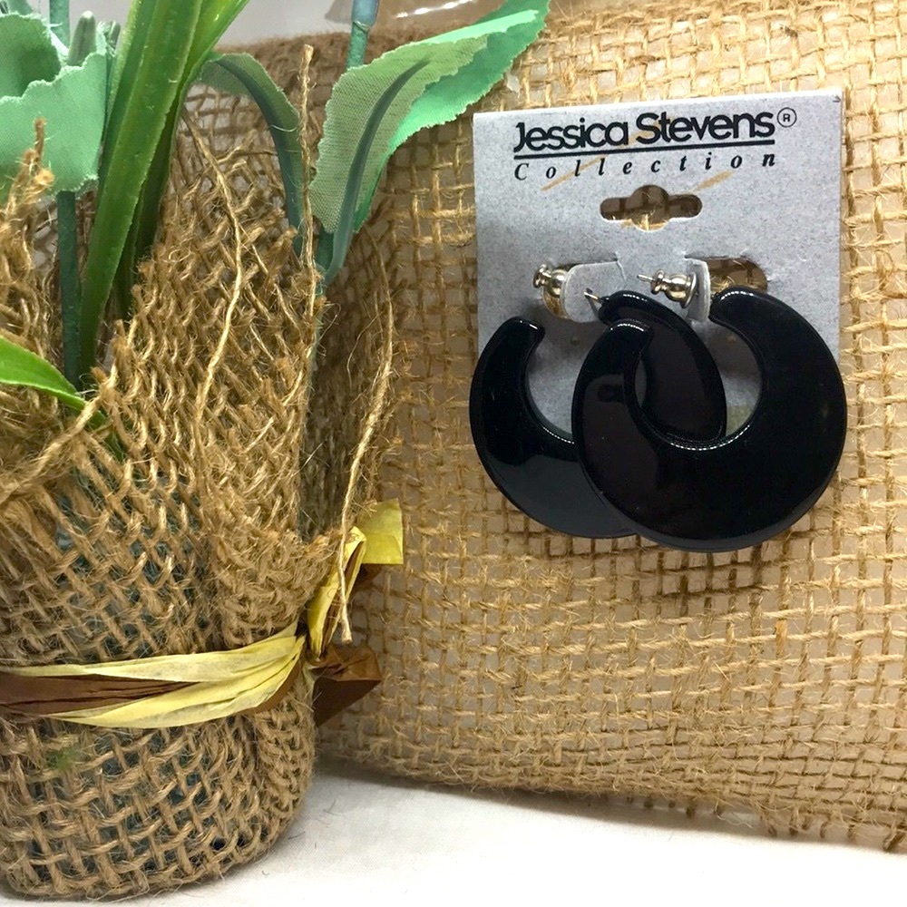Black earrings